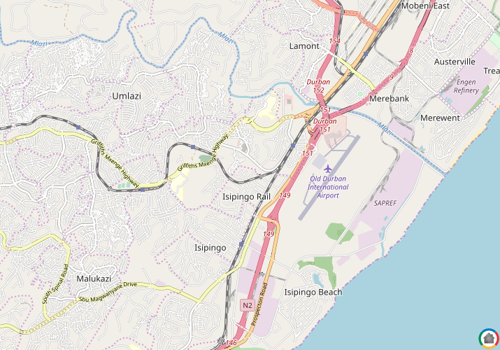 Map location of Malaba Hills